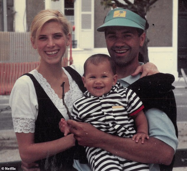 Rachel Nickell with André Hanscombe with their son Alex